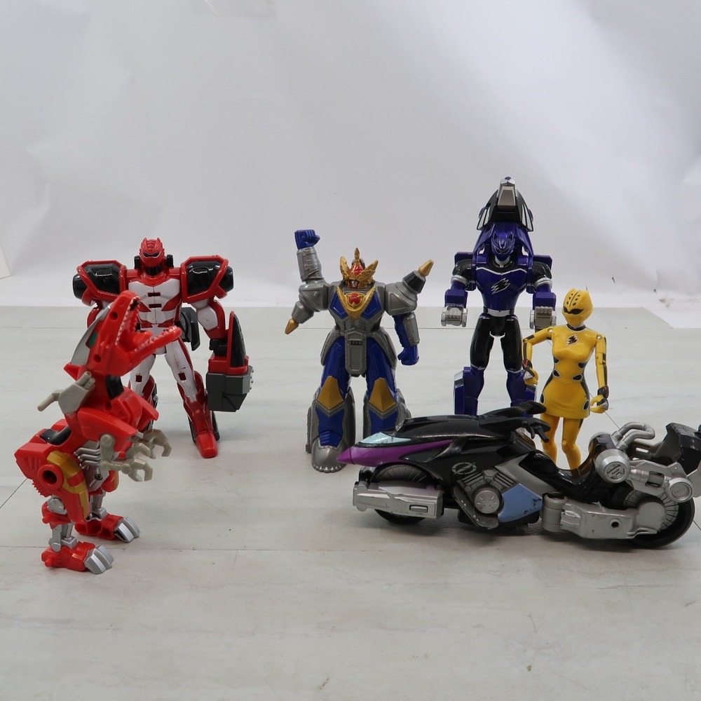Power Rangers T-Rex‎ Figure Motorcycle Bandai Action Figure Toy Lot